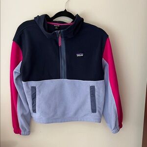 Patagonia Kids Fleece Jacket - Navy, Pink, and Gray